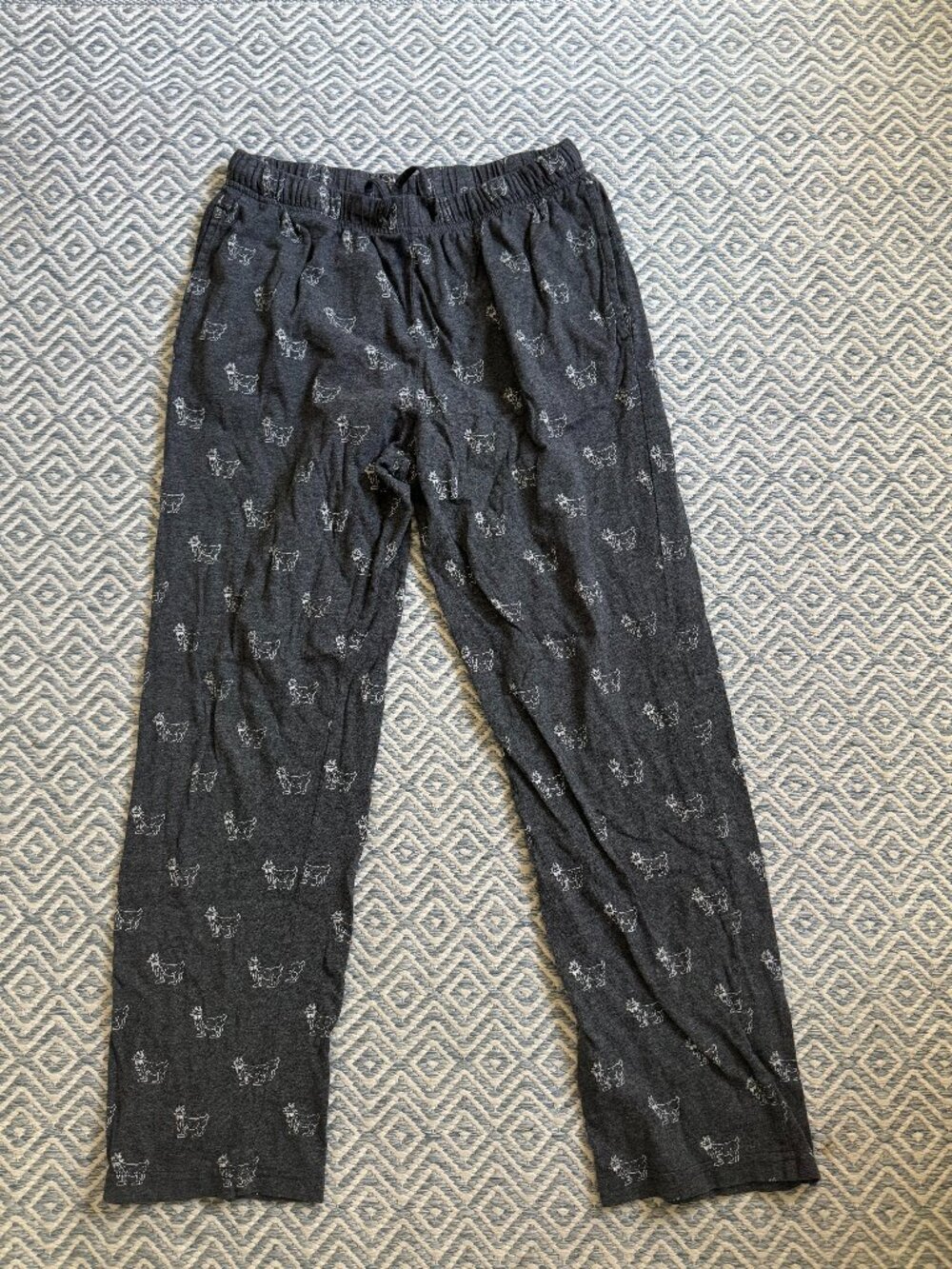 GOAT USA Boys Grey Flannel PJ Pants - Size YXL